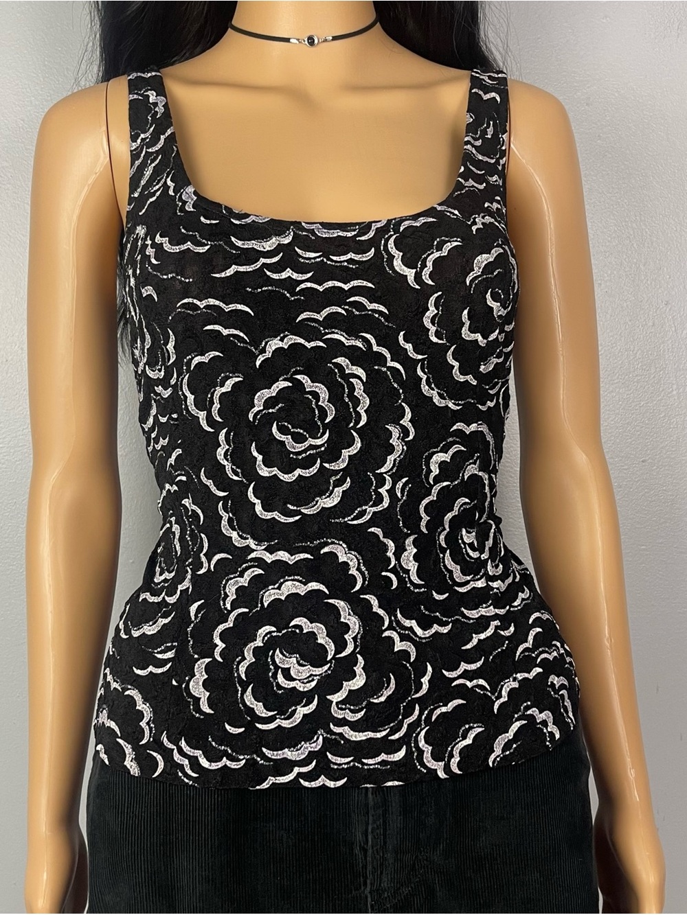 Vintage Rose Pattern Top